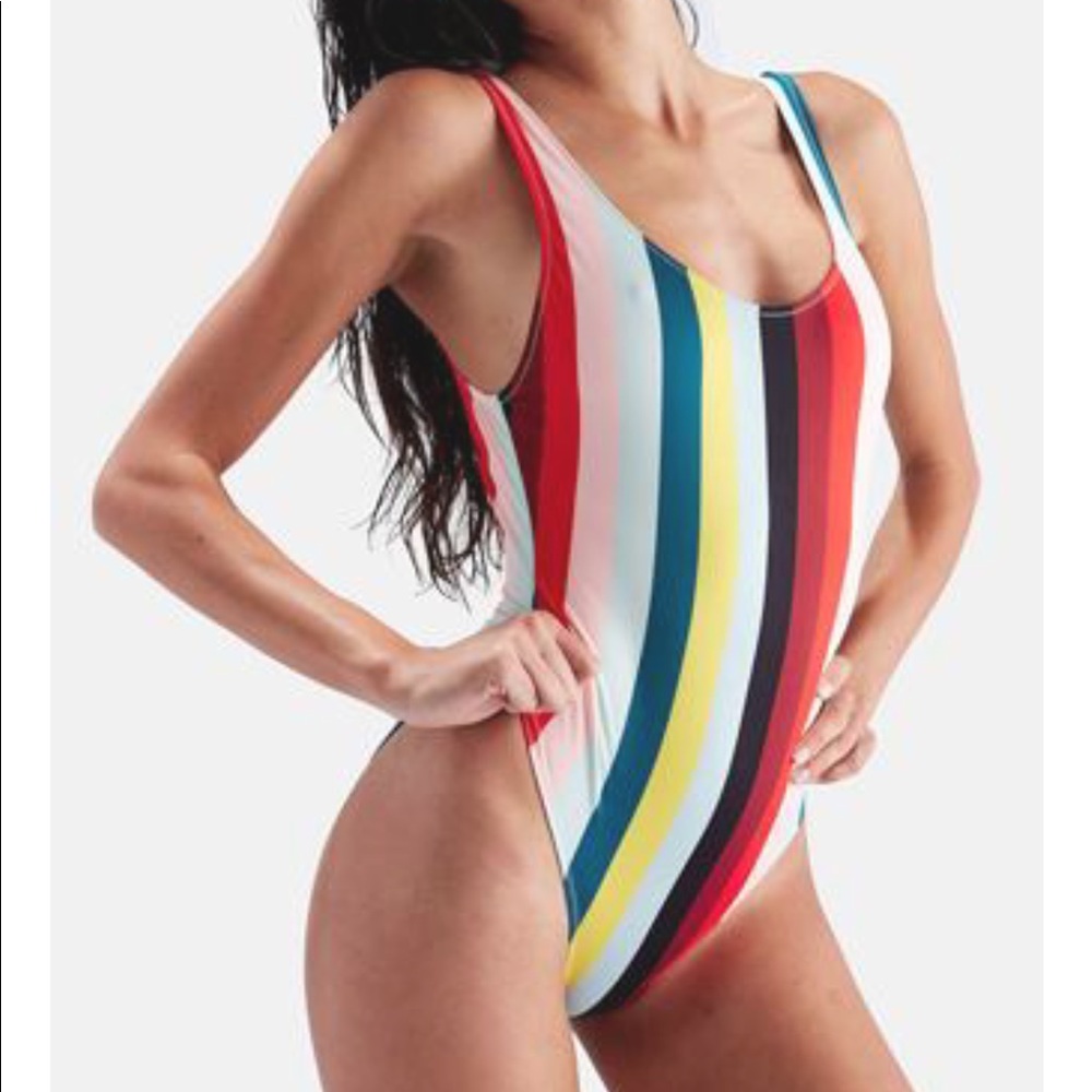 The Anne Marie One Piece in Paradise Stripe